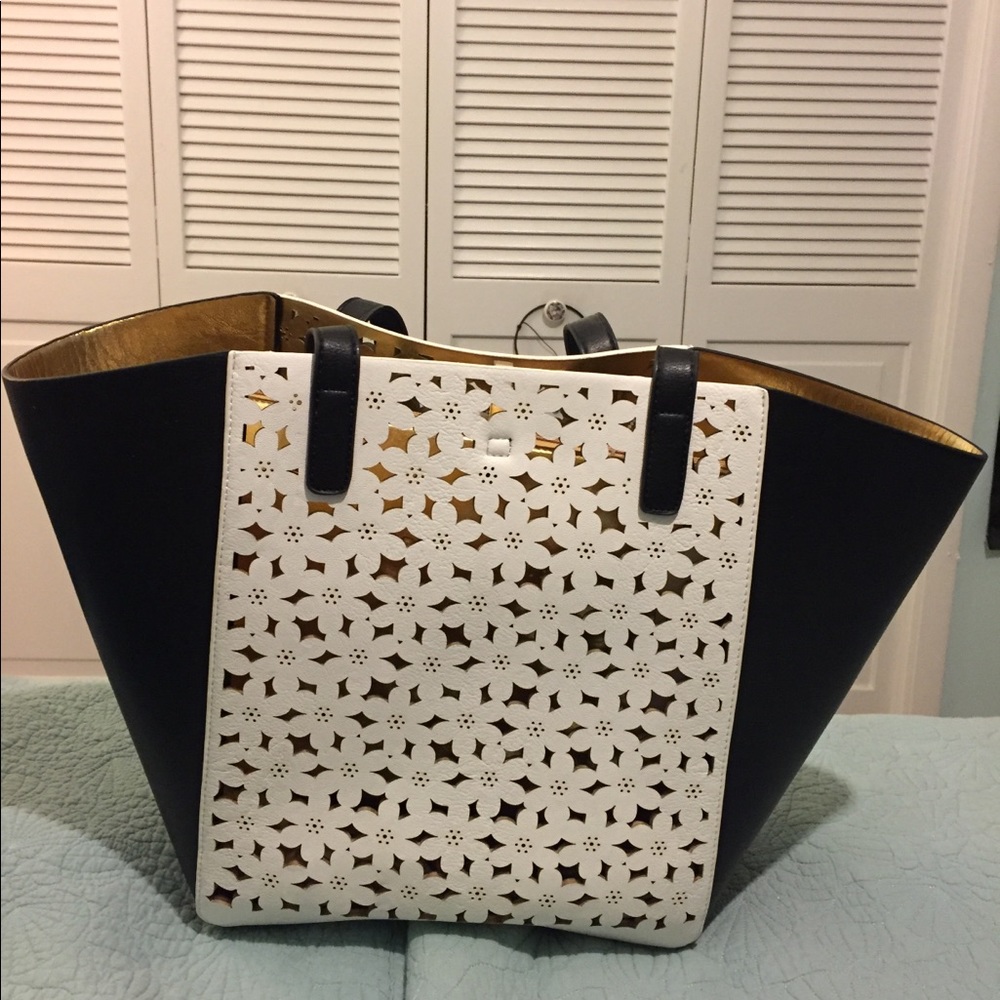 Dream Control Black White and Gold Bag Reversible